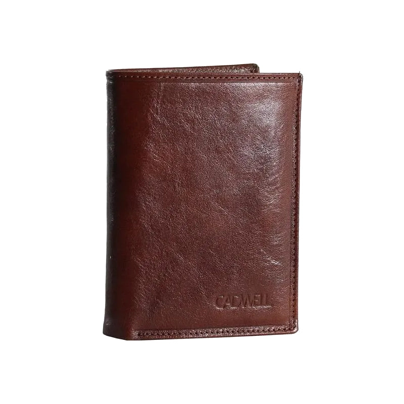 Portefeuille Cadwell Homme 100% Cuir de Vachette - Marron