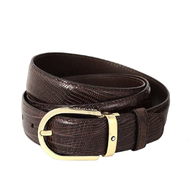 Ceinture Montblanc En Cuir Marron