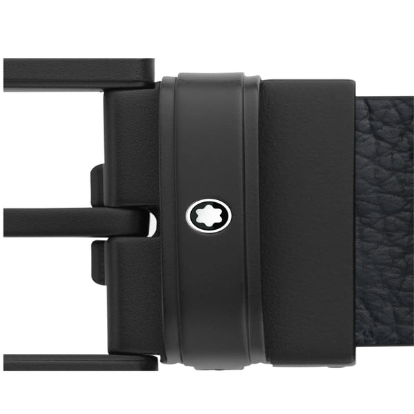 Ceinture Montblanc boucle PVD noir