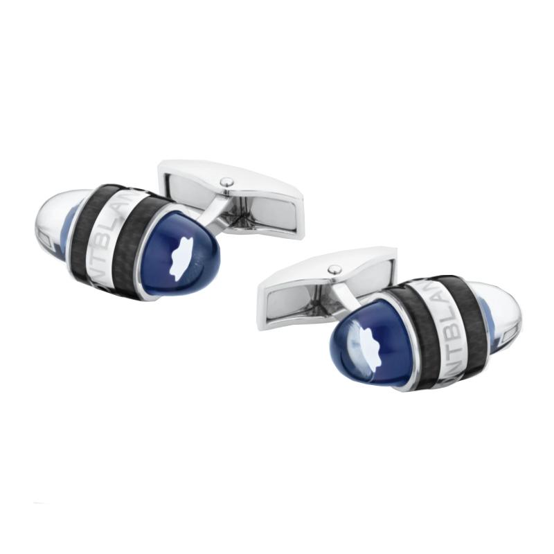 Boutons de manchette Montblanc StarWalker en acier et laque