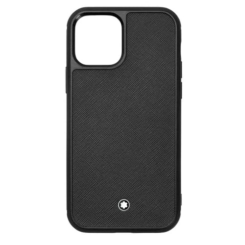 Coque Rigide Montblanc Sartorial Noir Saffiano pour iPhone 13 Pro