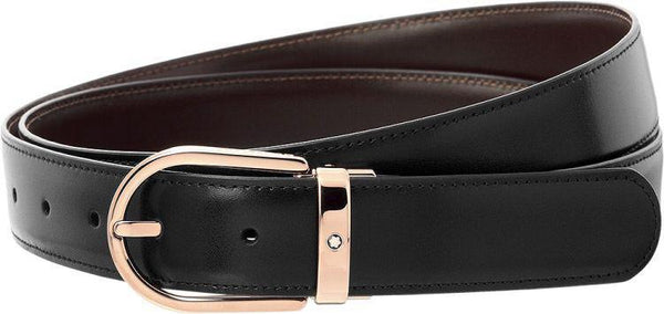 Ceinture affaires réversible noire-marron Men's Belt - Boutique-Officielle-Montblanc-Cannes