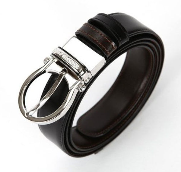 Ceinture Montblanc classique réversible noire/marron - Boutique-Officielle-Montblanc-Cannes